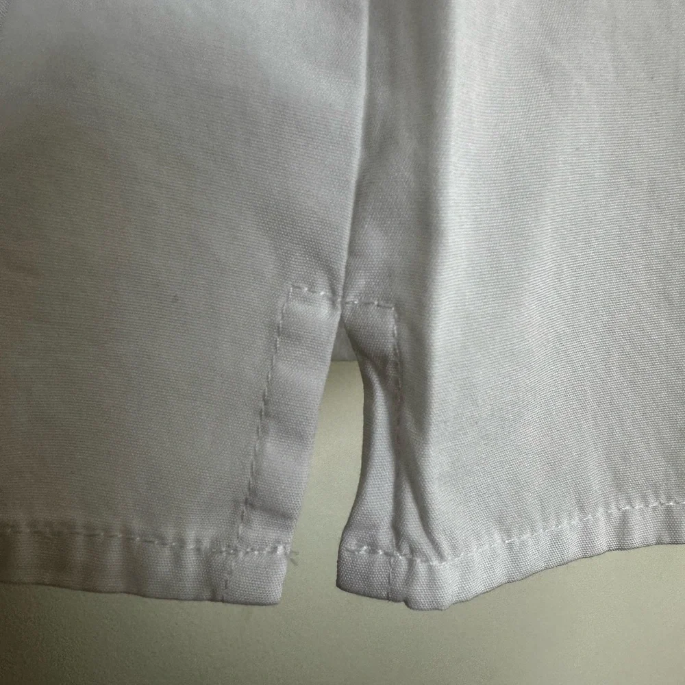 J. Crew White Puff Sleeve Blouse with Bib Collar